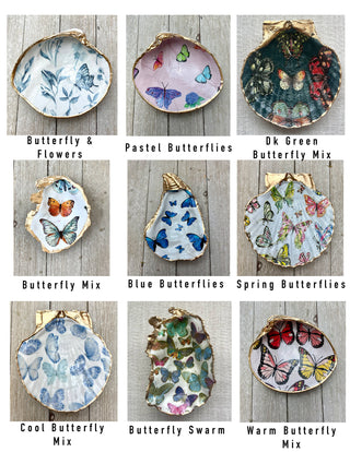 Decoupage Shells- Clam, Scallop, or Oyster