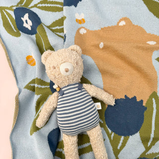 Plush Bear Bee Baby Kids Organic Toy Spring Summer Gift