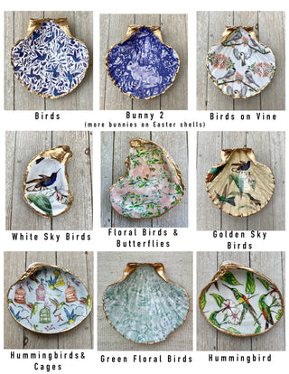 Decoupage Shells- Clam, Scallop, or Oyster