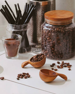 Teak Wooden Scoop - Flour Coffee Spice Sugar Measuring Spoon