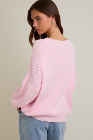 Oversized Patriotic Flag Sweater Top