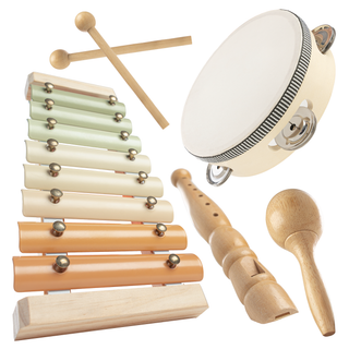 Kids Musical Instruments Set, Montessori Toys by Comfy Cubs