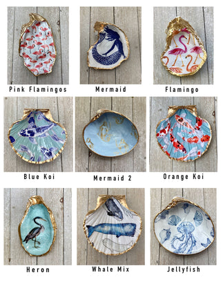 Decoupage Shells- Clam, Scallop, or Oyster