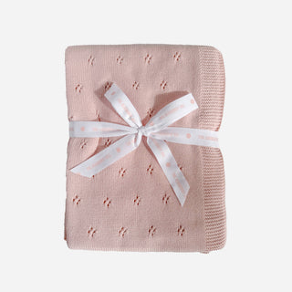 Heirloom Pique Blanket Blush Organic Cotton Kids & Baby Gift