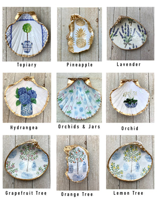 Decoupage Shells- Clam, Scallop, or Oyster