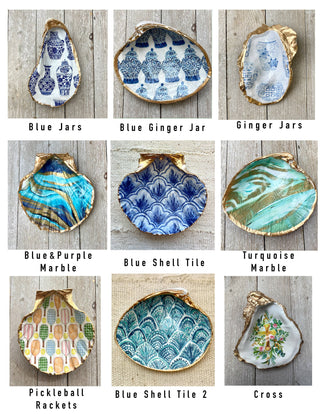 Decoupage Shells- Clam, Scallop, or Oyster