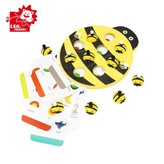 Leo & Friends Bee Memory Game – Wooden Memory Matching Game