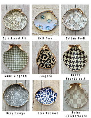 Decoupage Shells- Clam, Scallop, or Oyster