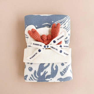Cotton Baby Nautical Gift Set Crab Lobster Ocean Summer Gift