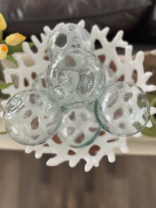 4" Glass Ball Décor (Clear)