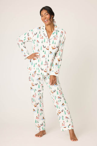 Sleigh All Day 3-Piece Flannel PJ Set