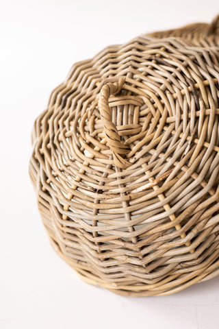 Rattan Cloche Dome Food Cover