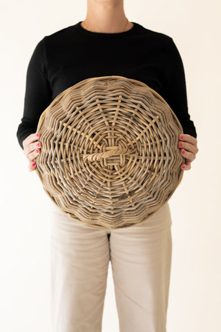 Rattan Cloche Dome Food Cover