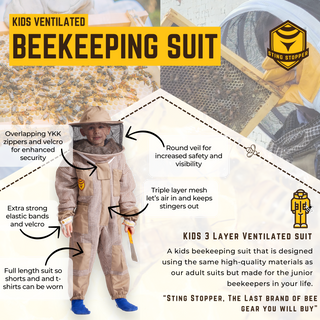 Sting Stopper Kids Ventilated Beekeeping Suit