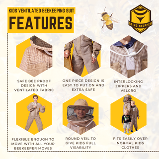 Sting Stopper Kids Ventilated Beekeeping Suit