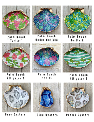 Decoupage Shells- Clam, Scallop, or Oyster
