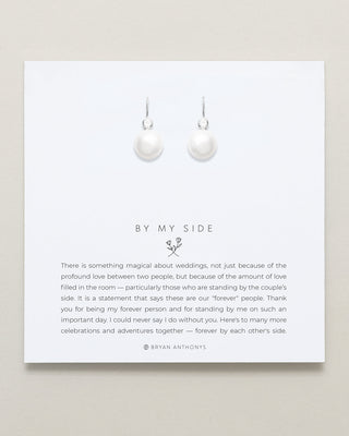 By My Side Pearl Drop Earrings