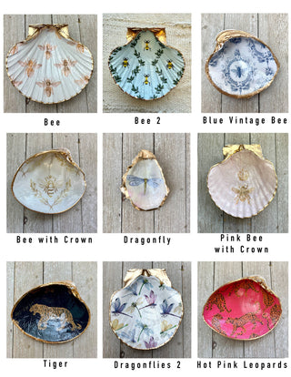 Decoupage Shells- Clam, Scallop, or Oyster