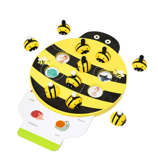 Leo & Friends Bee Memory Game – Wooden Memory Matching Game