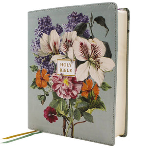 NIV Artisan Collection Bible LP Leathersoft Sage Floral