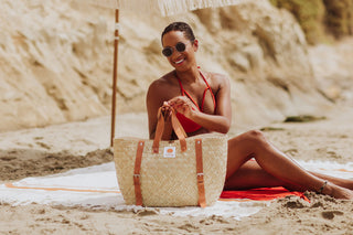 Hermosa Woven Beach Cooler Bag