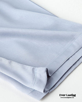 Silky Classic Morandi Silky Pajama Set / Blue