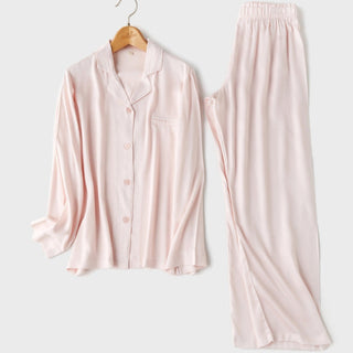 Silky Classic Morandi Silky Pajama Set / Blue