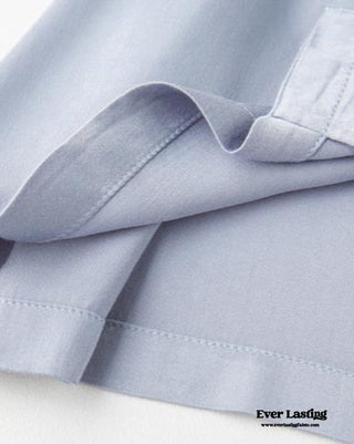 Silky Classic Morandi Silky Pajama Set / Blue