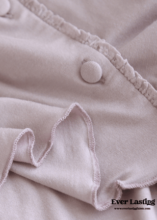 Solid Tank and Long Pants with Cardigan Pajama Set / Purple